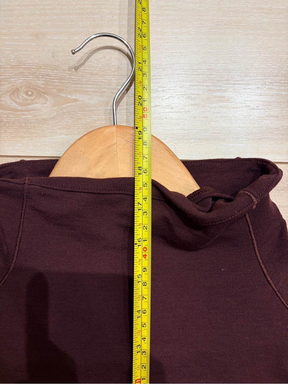 Lole Cropped Mock Neck Long-Sleeve Top in burgundy - Picture 12 of 13